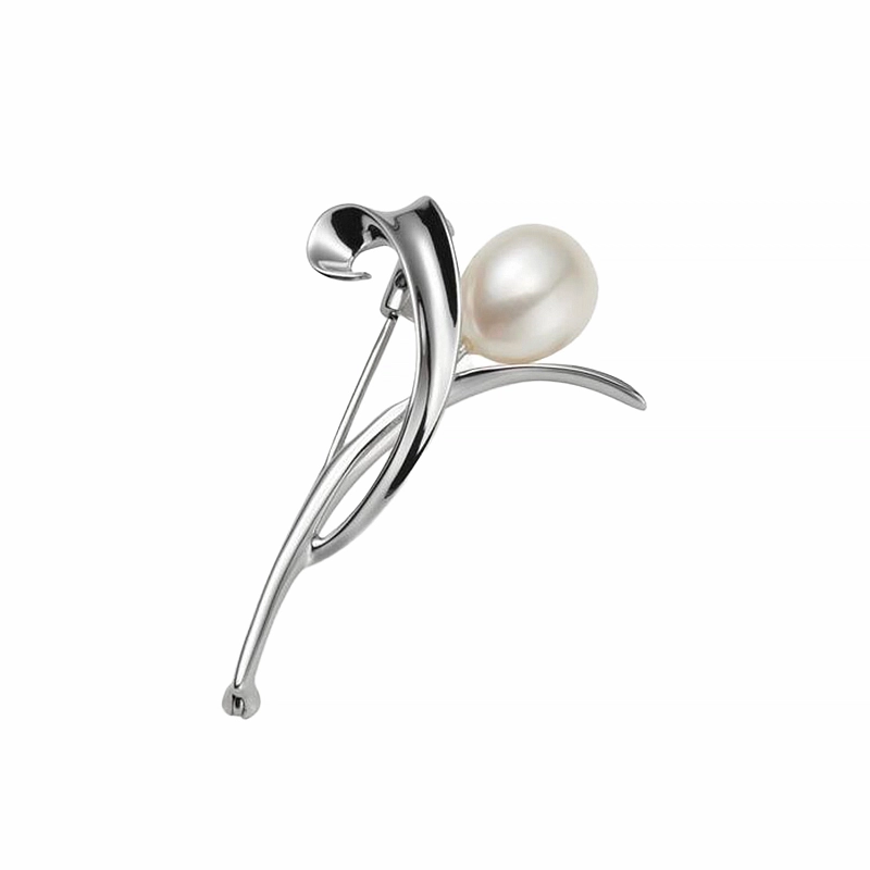 Organic Material Pearl Pin